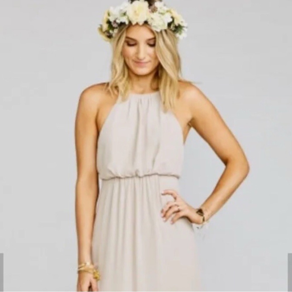 Show Me Your MuMu Soft Cream Maxi Dress - Picture 3 of 6